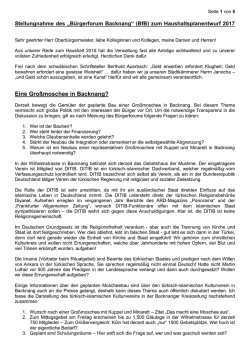 Haushaltsrede - Backnanger Kreiszeitung