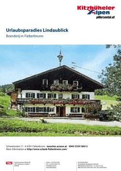 Urlaubsparadies Lindaublick in Fieberbrunn