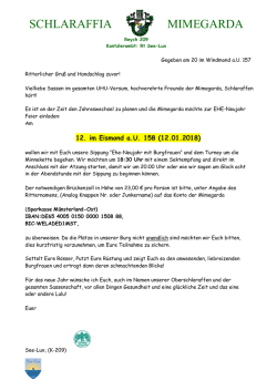 Ehe-Neujahr mit Burgfrauen