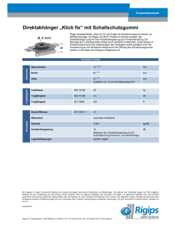 Direktabh&auml;nger &bdquo;Klick fix&ldquo; mit Schallschutzgummi