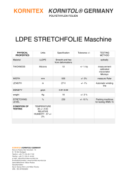 LDPE STRETCHFOLIE Maschine