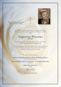 Augustine Priestner - Bestattung Jung, Salzburg
