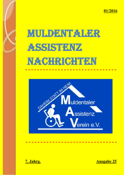 Muldentaler Assistenznachrichten 01-2016
