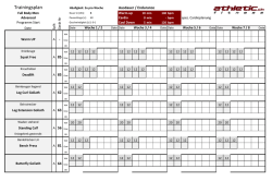 Trainingsplan