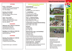 Jahresprogramm 2016 - NaturFreunde Bruchsal