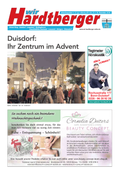 Duisdorf: Ihr Zentrum im Advent
