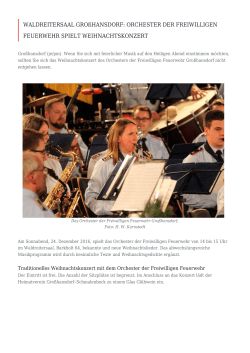 Waldreitersaal Großhansdorf: Orchester der