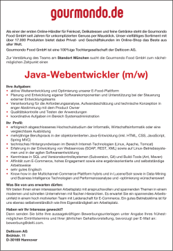 Java-Webentwickler (m/w)