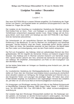 PDF - Liedpläne - Bistum Würzburg