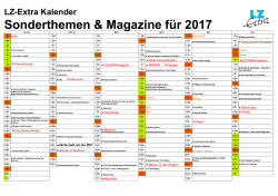 Sonderthemen 2017 - Landeszeitung.de