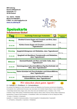 Speisekarte - Eugen