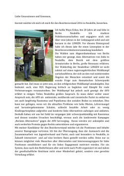 Maya Eckes - DIE LINKE. Neukölln