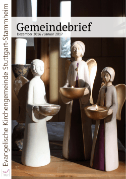 Gemeindebrief - Evangelische Kirchengemeinde Stuttgart