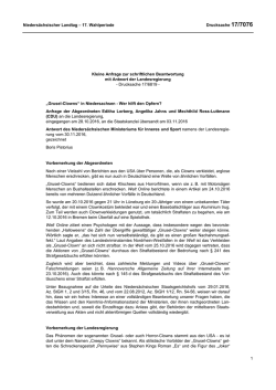 Drucksachen allgemein - Nieders&auml;chsischer Landtag