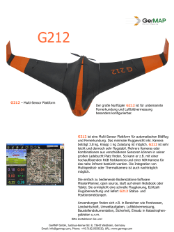 G212 ist eine Multi-Sensor Plattform für automatischen