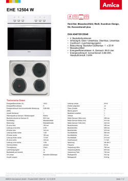 EHE 12504 W - Amica International GmbH