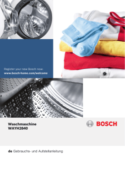 Waschmaschine WAYH2840 - bsh