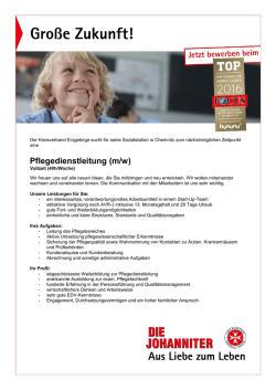 JO-Stellenanzeige "Team"