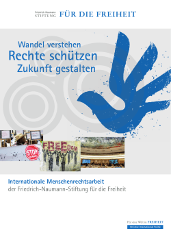 Internationale Menschenrechtsarbeit - Friedrich-Naumann