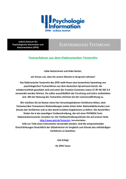 Durchf&uuml;hrungshinweise