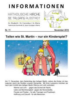 INFORMATIONEN - Herzlich Willkommen in der Pfarrei Deutschland