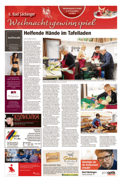 Helfende H&auml;nde im Tafelladen