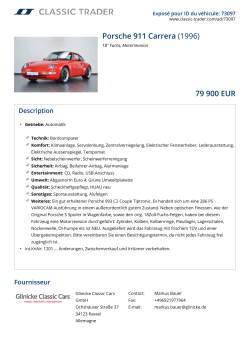 Porsche 911 Carrera (1996) 79 900 EUR