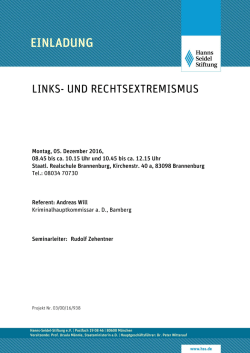 EINLADUNG - Hanns-Seidel