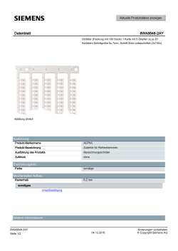 Datenblatt 8WA8848-2AY - Siemens Industry Online Support