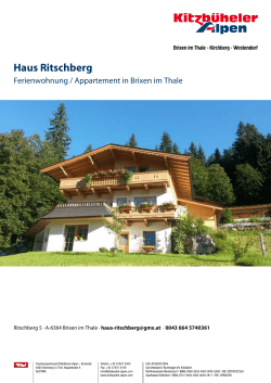 Haus Ritschberg in Brixen im Thale