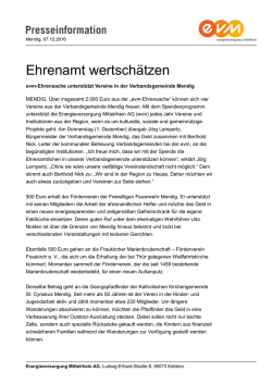 Ehrenamt wertsch&auml;tzen