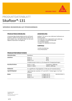 Sikafloor®-131 - Sika Schweiz AG