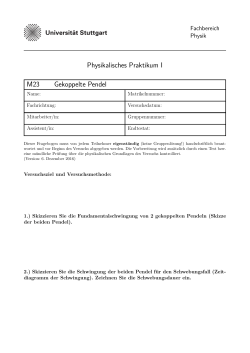 Anleitungstext - am Fachbereich Physik der Universität Stuttgart