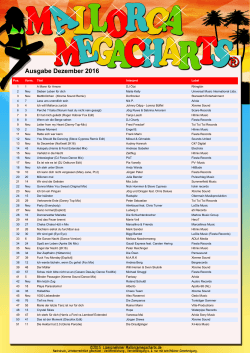 Ausgabe Dezember 2016 - Mallorca Mega Charts
