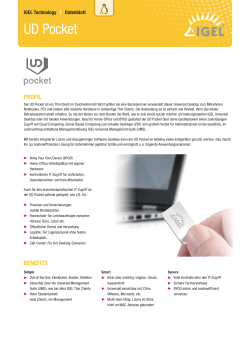 UD Pocket - Thin Client Software and Hardware