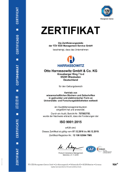 zertifikat - Harrassowitz