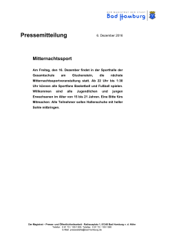 Mitternachtssport