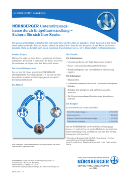 PDF, 191 KByte - NÜRNBERGER Versicherungsgruppe