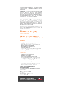 Key-Account-Manager (m/w)