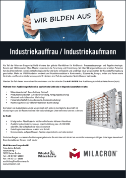 Industriekauffrau / Industriekaufmann