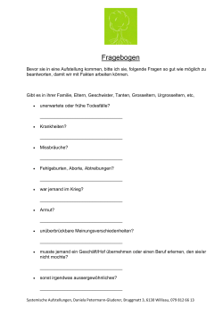 Fragebogen