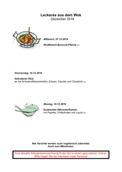 Leckeres aus dem Wok