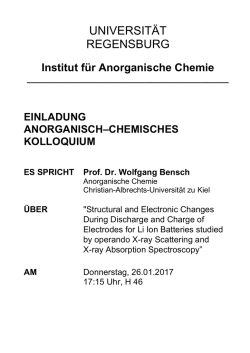 Institut f&uuml;r Anorganische Chemie