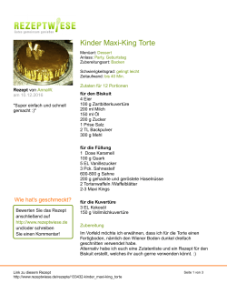 Kinder Maxi-King Torte