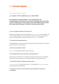 In einem VW California um die Welt