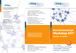 Workshop 2017 - DMSG Hamburg