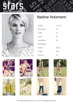 Nadine Holzmann - Stars Model