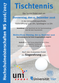H ochschulm eisterschaften W S 2016/2017