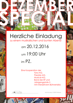 Herzliche Einladung