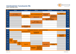 Interdisziplin&auml;re Tumorboards (TB)